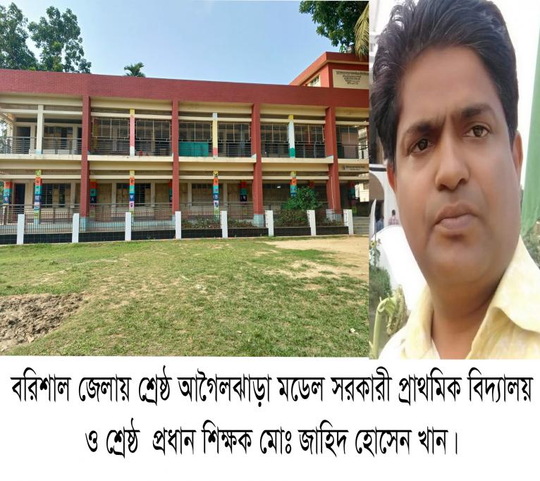 জেলা প্রাথমিক শিক্ষা পদক-২০২৬ আগৈলঝাড়ার শ্রেষ্ঠ প্রধান শিক্ষক ও বিদ্যালয় নির্বাচিত